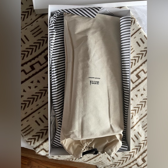 Ami Paris block heel leather knee high boots. - Picture 6 of 6